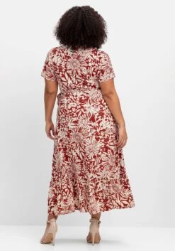 Maxikleid Mit Blumendruck, In Wickeloptik -Sheego Verkaufe 14891800779 04Q7B 02 SH