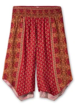 Gemusterte Hose Mit Smokbund Und Zipfelsaum -Sheego Verkaufe 14892100779 04QKR 00 SH