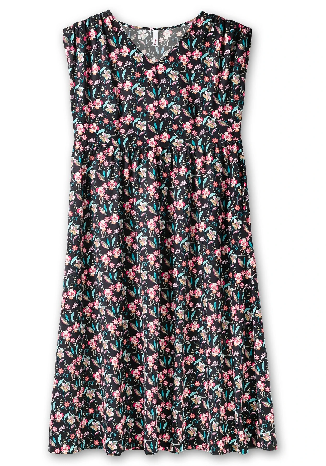 Sheego Jerseykleid Mit Blumenprint Und Weitem Rock 4 Sheego Jerseykleid Mit Blumenprint Und Weitem Rock – Bild 4