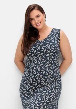 Sheego Jerseykleid In Midilänge, Mit Paisleydruck -Sheego Verkaufe 14893802119 04QG1 02 SH