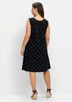 Sheego Ärmelloses Jerseykleid Mit Punktedruck -Sheego Verkaufe 14894601491 04QUN 01 SH