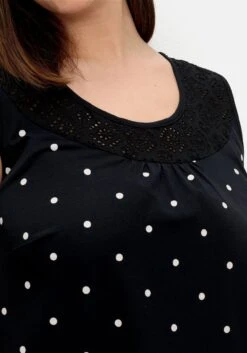 Sheego Ärmelloses Jerseykleid Mit Punktedruck -Sheego Verkaufe 14894601491 04QUP 02 SH