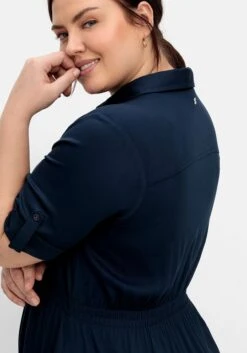 Sheego Hemdblusenkleid Mit Gummizugbund In Der Taille -Sheego Verkaufe 14896600035 04QMV 02 SH