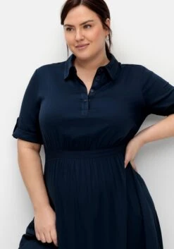 Sheego Hemdblusenkleid Mit Gummizugbund In Der Taille -Sheego Verkaufe 14896600035 04QMW 02 SH