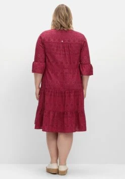 Sheego Lochstickerei-Kleid In Kaskadenform -Sheego Verkaufe 14901600258 04V0S 02 SH
