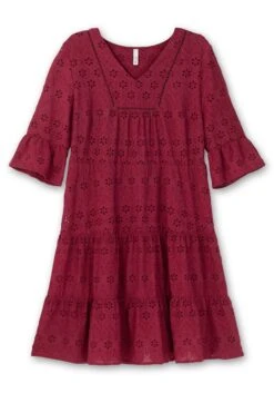 Sheego Lochstickerei-Kleid In Kaskadenform -Sheego Verkaufe 14901600258 04V0T 00 SH