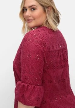 Sheego Lochstickerei-Kleid In Kaskadenform -Sheego Verkaufe 14901600258 04V0U 02 SH