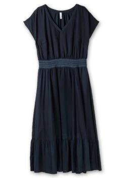 Sheego Maxikleid Mit Smokbund Und Volant Am Saum -Sheego Verkaufe 14902100035 04QRF 00 SH