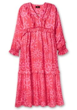 Maxikleid Mit Alloverprint, Rüschen Und Volants -Sheego Verkaufe 14902500433 04OVO 00 SH