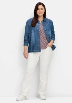 Sheego Hemdjacke In Jeans-Optik, AusTENCEL™ Lyocell -Sheego Verkaufe 14904000053 04QLR 02 SH