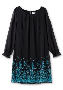 Sheego Kurzes Chiffonkleid Mit Blumendruck Am Saum -Sheego Verkaufe 14904800377 04QSN 00 SH
