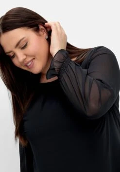 Sheego Kurzes Chiffonkleid Mit Blumendruck Am Saum -Sheego Verkaufe 14904800377 04QSR 02 SH