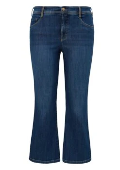 Triangle Bootcut-Jeans In Ankle-Länge, Mit Shaping-Effekt