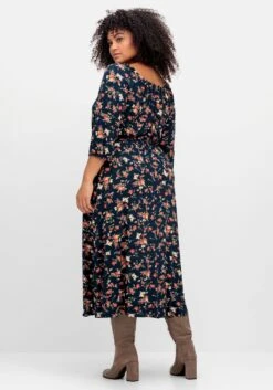 Midikleid Aus Jersey, Mit Blumendruck -Sheego Verkaufe 14953002119 04SOV 01 SH