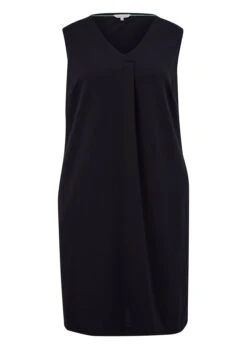 Triangle Ärmelloses Kleid Mit Gelegter Falte, Aus Interlockjersey
