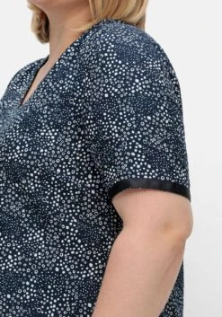 Sheego Kleid In Leichter A-Linie, Mit Punkte-Alloverprint -Sheego Verkaufe 14969802119 04T63 01 SH