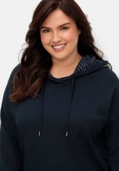 Sheego Kapuzensweatshirt In Oversizedform, Mit Kontrastdetails -Sheego Verkaufe 14976300035 04TBS 02 SH