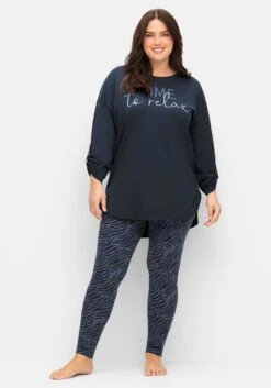 Sheego Relaxshirt In Longform, Mit Wording-Frontprint -Sheego Verkaufe 14976400035 04TD8 02 SH