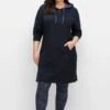Sheego Sweatkleid Mit Kapuze Und Kängurutasche