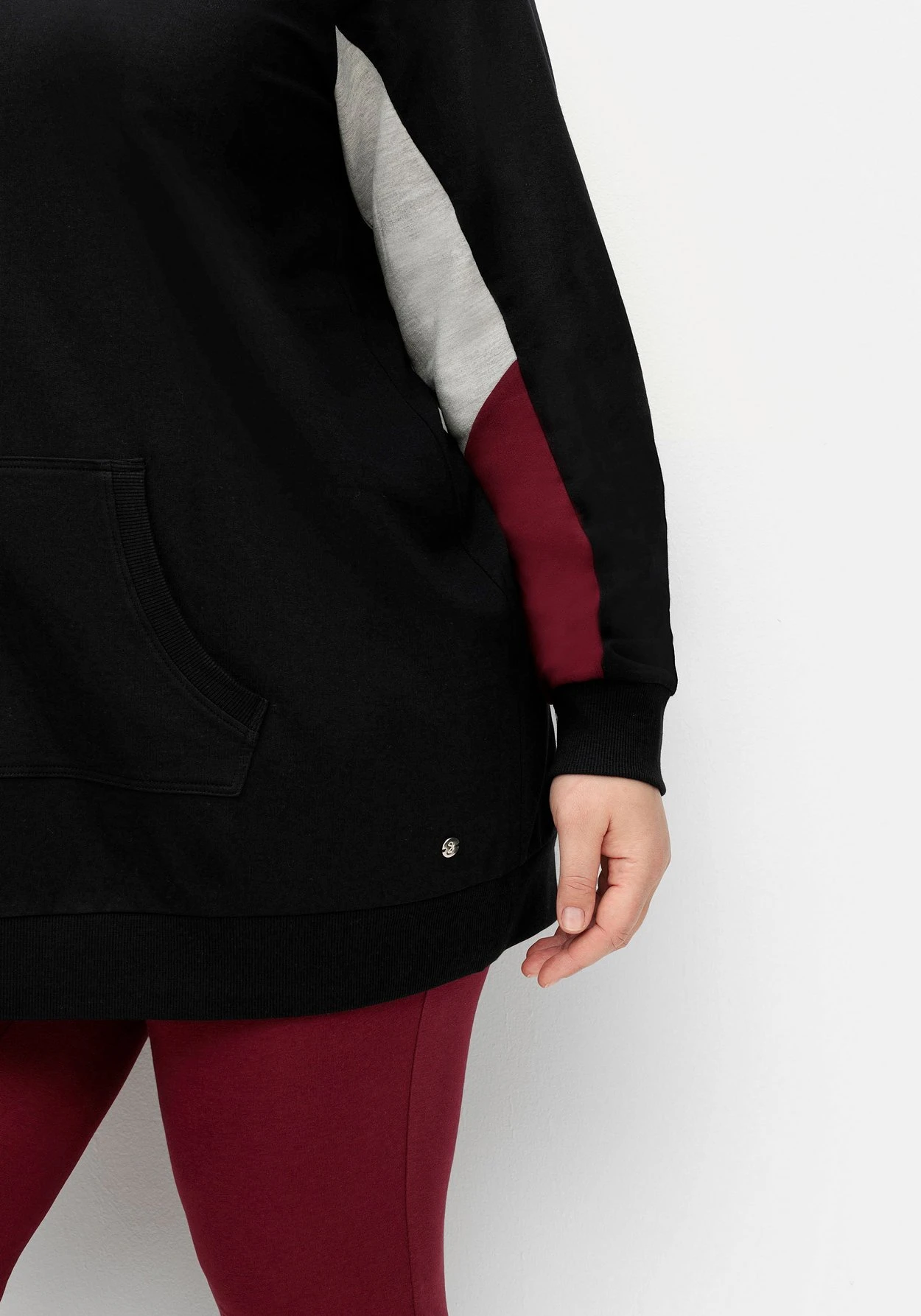 Sheego Longsweatshirt Mit Kontrast-Raglanärmeln 5 Sheego Longsweatshirt Mit Kontrast-Raglanärmeln – Bild 5