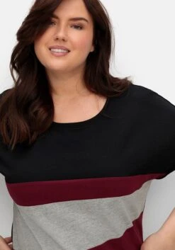 Sheego Oversized-Shirt In Colourblocking-Optik -Sheego Verkaufe 14977300289 04TG1 02 SH