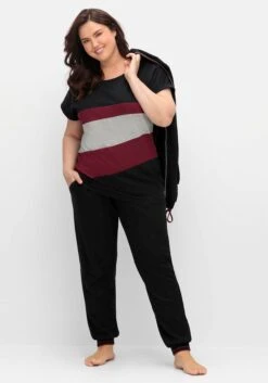 Sheego Oversized-Shirt In Colourblocking-Optik -Sheego Verkaufe 14977300289 04TG2 02 SH