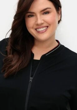 Sheego Sweatjacke Mit Stehkragen Und Saum-Tunnelzug -Sheego Verkaufe 14977400289 04SR3 02 SH