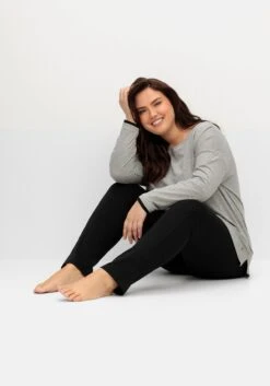 Sheego Jogginghose In Schmaler Form Mit Bindebändchen -Sheego Verkaufe 14977800289 04TBN 02 SH