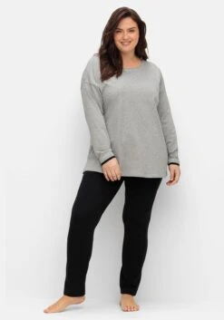 Sheego Jerseyshirt Mit Rundhals Und Falte Im Rücken -Sheego Verkaufe 14978000776 04T9L 00 SH