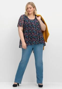 Sheego Bodyforming Jeans Mit Shaping-Einsatz, Gerade Form