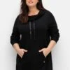 Sheego Oversized-Longshirt In A-Linie Mit Stehkragen