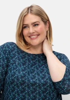 Sheego Jerseykleid In Midilänge, Mit Blumenprint -Sheego Verkaufe 15002802119 04TSM 02 SH