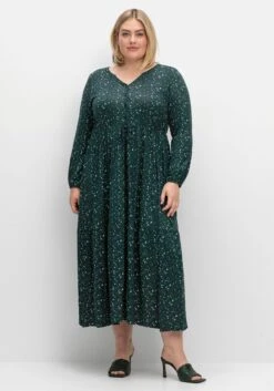 Sheego Jerseykleid Mit Minimalprint Und Taillen-Tunnelzug 10 Sheego Jerseykleid Mit Minimalprint Und Taillen-Tunnelzug -Sheego Verkaufe 15003101735 04TT1 02 SH