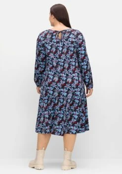 Sheego Jerseykleid Mit Blumendruck, In A-Linie -Sheego Verkaufe 15003502119 04TNC 02 SH