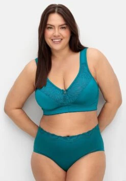 Sheego Entlastungs-BH Ohne Bügel, Mit Spitze