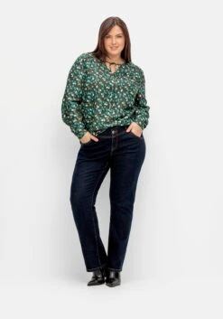 Sheego Gerade Jeans Mit Doppelknopf-Verschluss -Sheego Verkaufe 15005400332 04TXS 02 SH