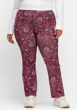 Bequeme Hose Mit Paisleyprint Und Bootcutform -Sheego Verkaufe 15006302115 04TO5 02 SH