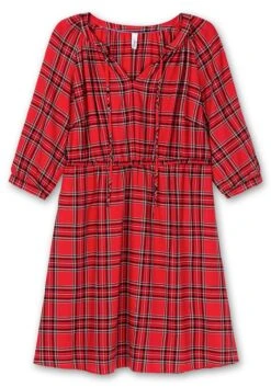 Sheego Knielanges Karokleid Mit Taillen-Tunnelzug -Sheego Verkaufe 15008402175 04UB6 00 SH