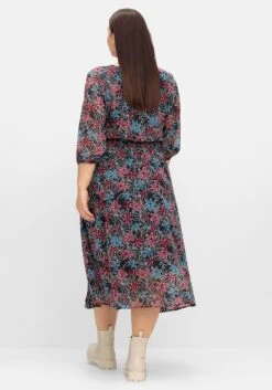 Sheego Gefüttertes Chiffonkleid In Wickeloptik -Sheego Verkaufe 15012102119 04UAH 02 SH