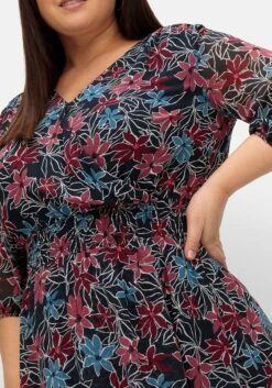 Sheego Gefüttertes Chiffonkleid In Wickeloptik -Sheego Verkaufe 15012102119 04UAJ 02 SH