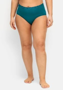 Sheego Slips Im 2er-Pack, Mit Elastischer Spitzenkante