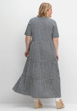 Sheego Maxikleid Mit Alloverprint Und Stufenvolants -Sheego Verkaufe 15023301487 04USU 02 SH