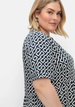 Sheego Maxikleid Mit Alloverprint Und Stufenvolants -Sheego Verkaufe 15023301487 04USW 02 SH