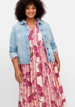 Maxikleid Mit Alloverdruck, In Satin-Qualität -Sheego Verkaufe 15043300433 04S51 02 SH