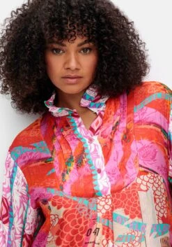 Kurzes Hemdblusenkleid Mit Alloverdruck -Sheego Verkaufe 15044700433 04WMD 02 SH