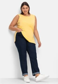 Sheego Gerade Stretch-Jeans Mit Komfortbund -Sheego Verkaufe 15076700330 04VD3 02 SH